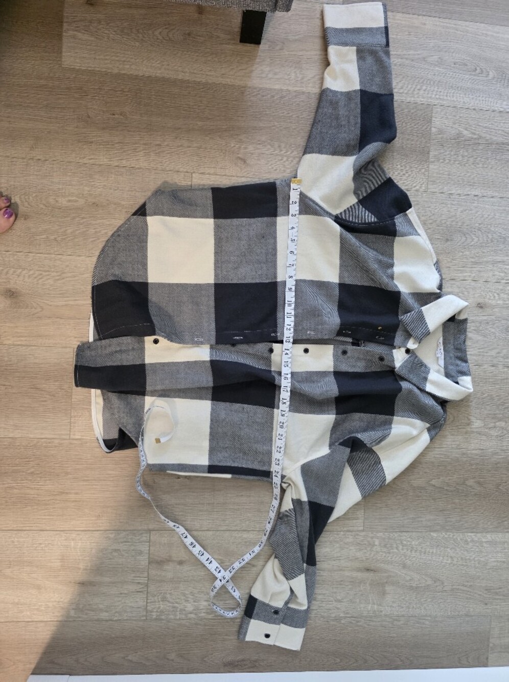 Classic Black and White Checkered Women's Shacket